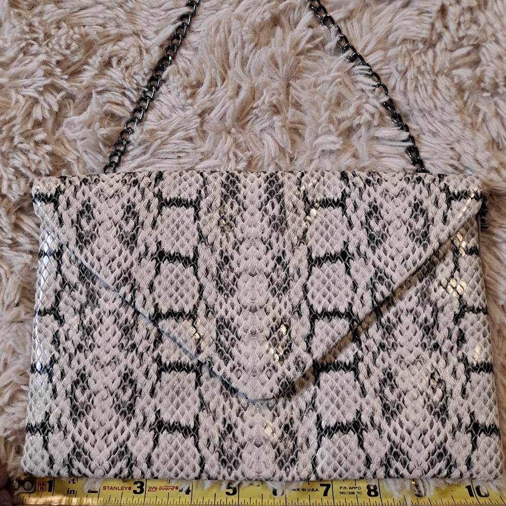 A New Day Faux Snakeskin Clutch and Crossbody